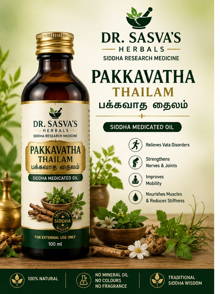 Dr. Sasva's Pakkavatha Thailam